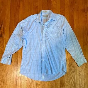 Nordstrom Blue and Gray Dress Shirt size 16” neck 34” sleeve
